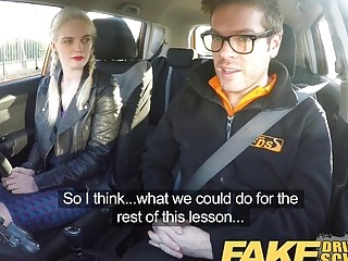 Fake Driving School Big Tits Student Creampie And Squirting