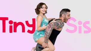 Busty Petite Step Sis Leana Lovings Enjoys Bouncing Her Juicy Pussy And Booty On Step Bro   TinySis