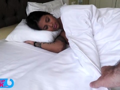 Hot Latin Fucked In Her Ass After She Wake Up