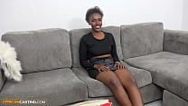 African Casting   Naughty Black Bikini Babe Stretched By Fake Agent